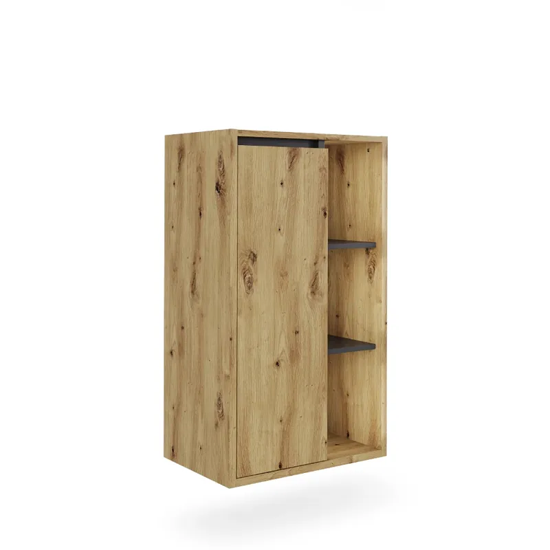 Zlevněný Midi skříňka Viola Artisan/šedá 50 x 86 cm s otevřenými policemi Vicco