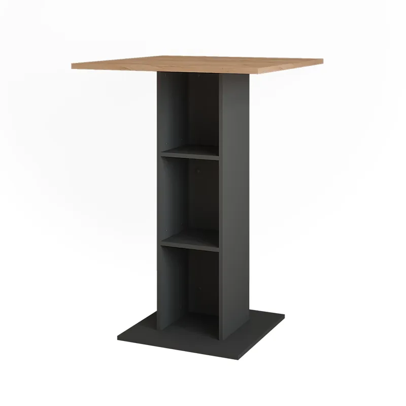 Barový stůl Repose Zlatý dub power/antracit 75 x 75 cm Vicco Sezónní Sleva