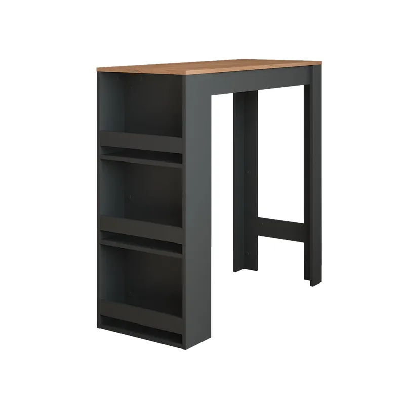 Hit Sezóny Barový stůl Repose Antracit/zlatý dub 45 x 110 cm Vicco