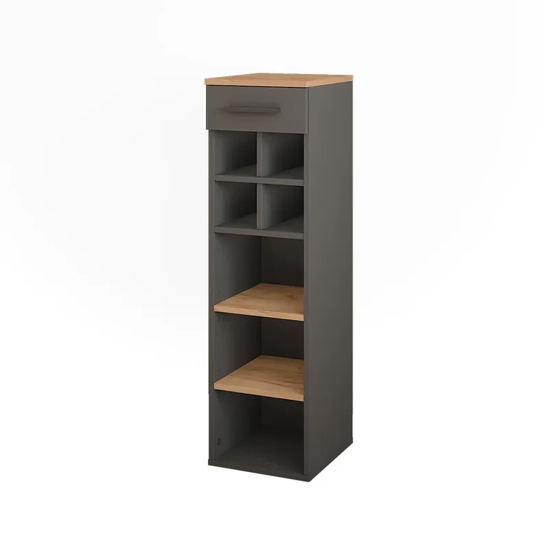 Ověřený Stojan na víno Repose Zlatý dub power/antracit 30 x 106 cm Vicco