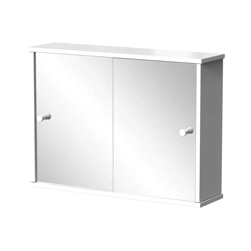 Koupelnová skříňka se zrcadlem Mireo Bílá 55 x 40 cm se 2 posuvnými dveřmi Vicco Rychlé Dodání