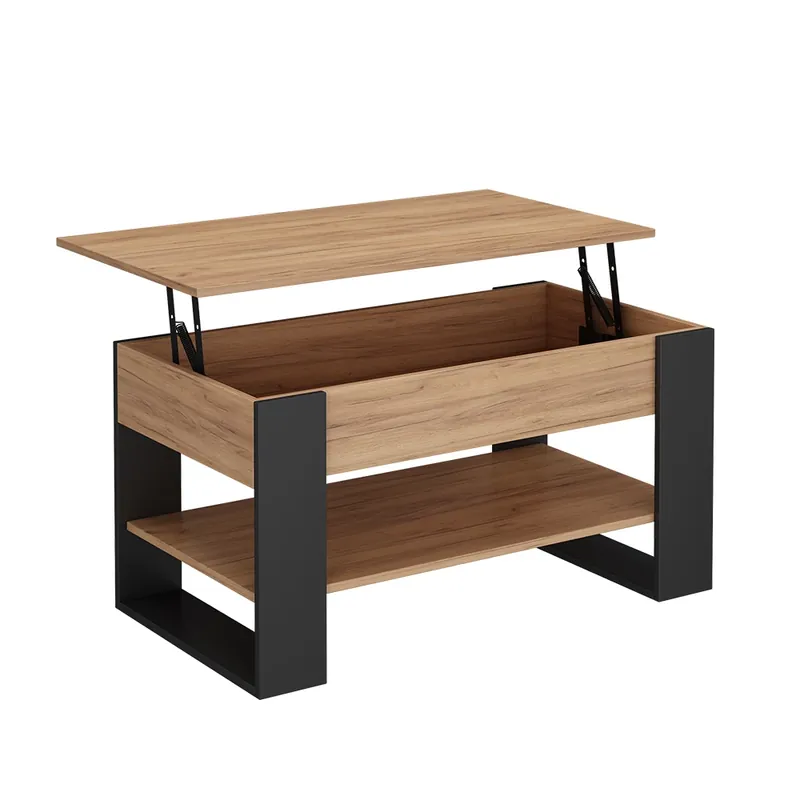 Konferenční stolek Lifto Dub/antracit 92 x 51 cm s funkcí zdvihu Vicco Akční Nabídka