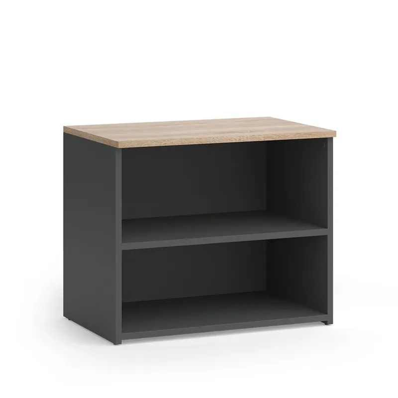 Cenový Hit Nízký nábytek pod televizi Wido Anthracite/Sonoma 60 x 50 cm se 2 přihrádkami Vicco