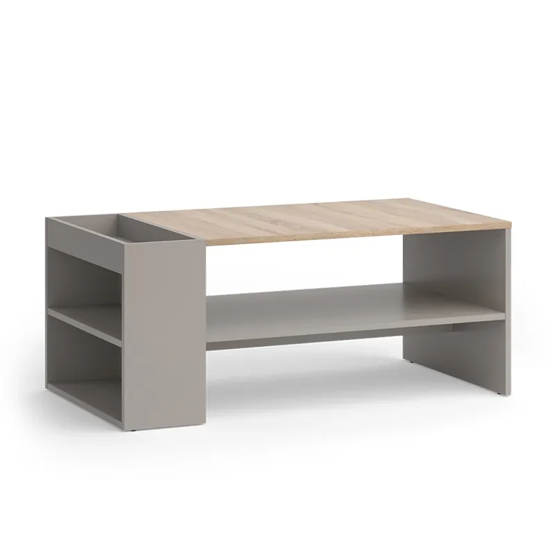 Kup Teď Konferenční stůl Wido Greige 100 x 55 cm s policemi Vicco