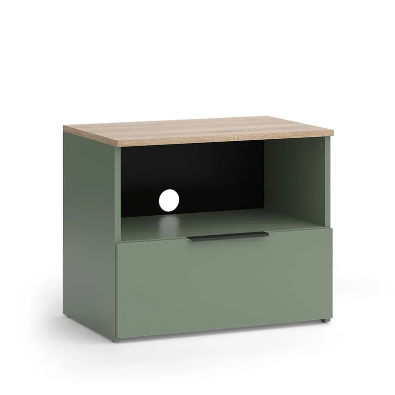 Značkový Nízký nábytek pod televizi Wido Zelená 60 x 50 cm se zásuvkou Vicco