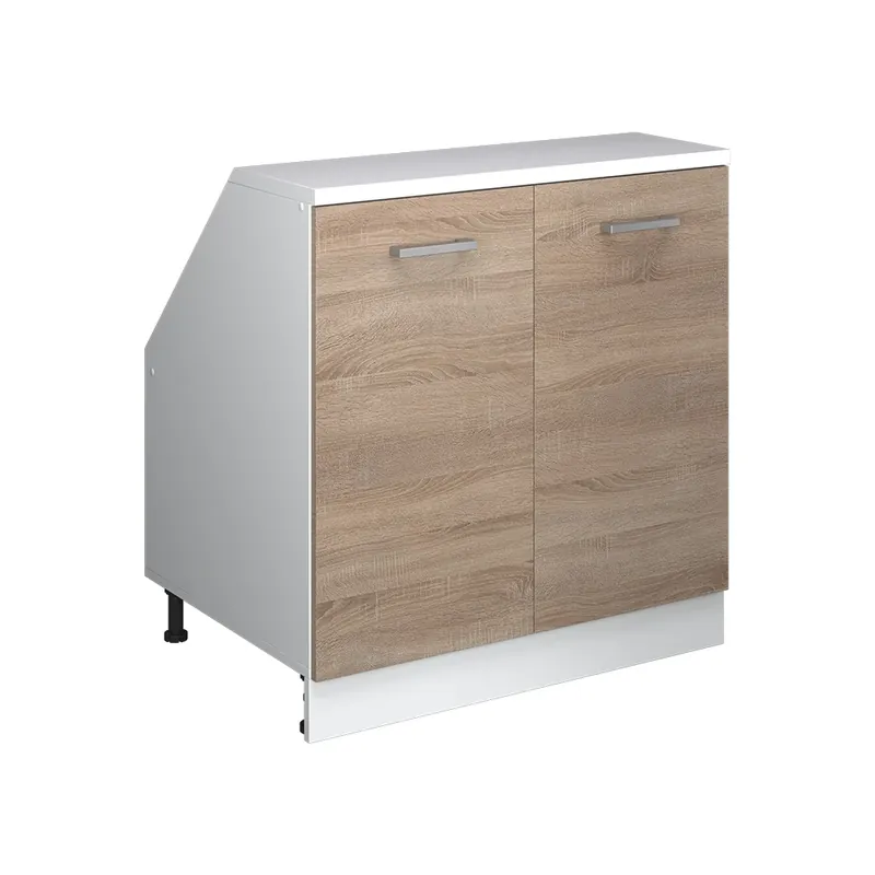 Finální Výprodej Šikmá skříň Rion Sonoma 80 x 81.6 cm se 2 dveřmi, korpus skříně hloubka 60 cm Vicco