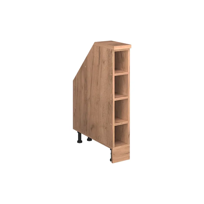 Pouze Dnes Skříň pod šikmou střechu Rion Zlatý mocný dub 15 x 81.8 cm se 4 přihrádkami, korpus skříně hloubka 60 cm Vicco