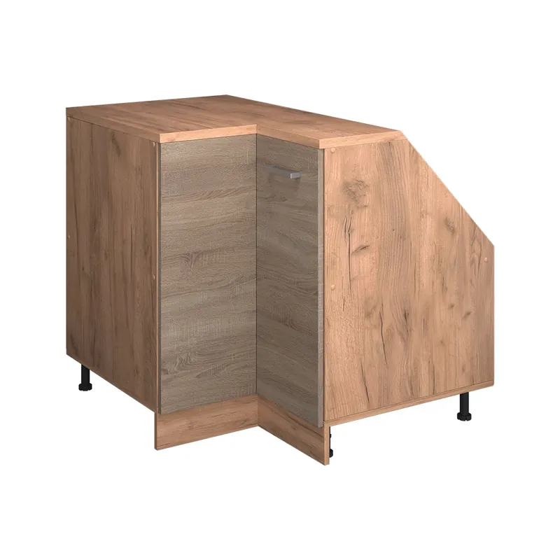 Aktuální Rohová kuchyňská skříňka pod šikmou střechu R-Line Sonoma 75.6 cm s 1 dveřmi, korpus skříně hloubka 60 cm Vicco