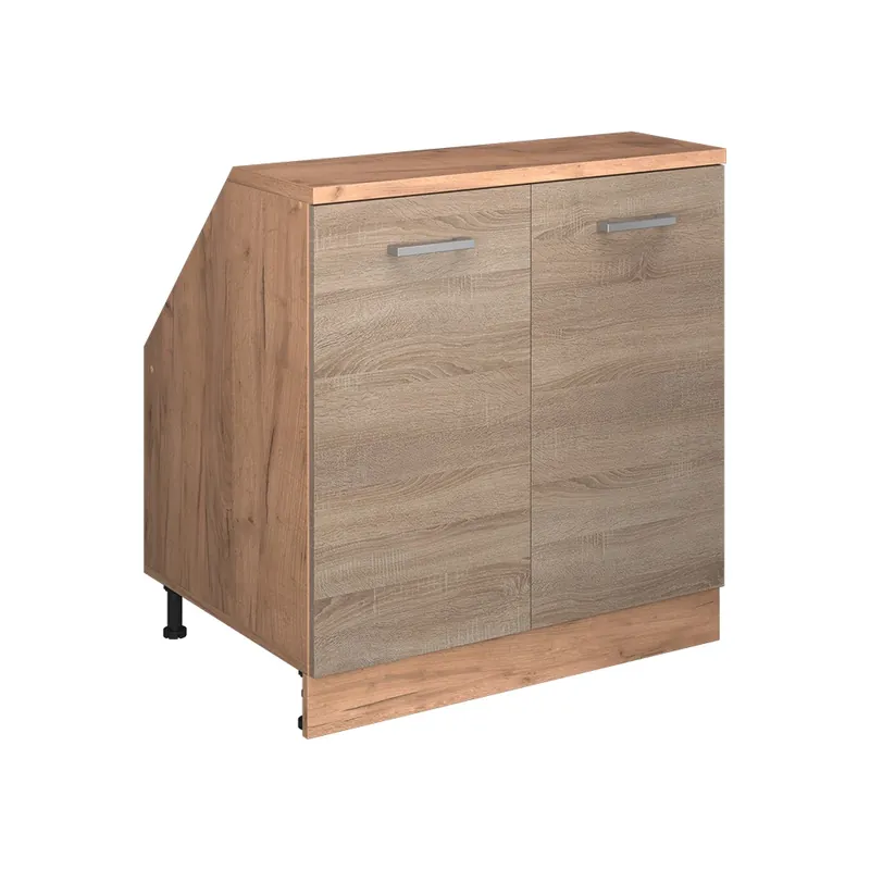 Nízká Cena Wardrobe for sloping ceiling Rion Sonoma 80 x 81.6 cm se 2 dveřmi, korpus skříně hloubka 60 cm Vicco