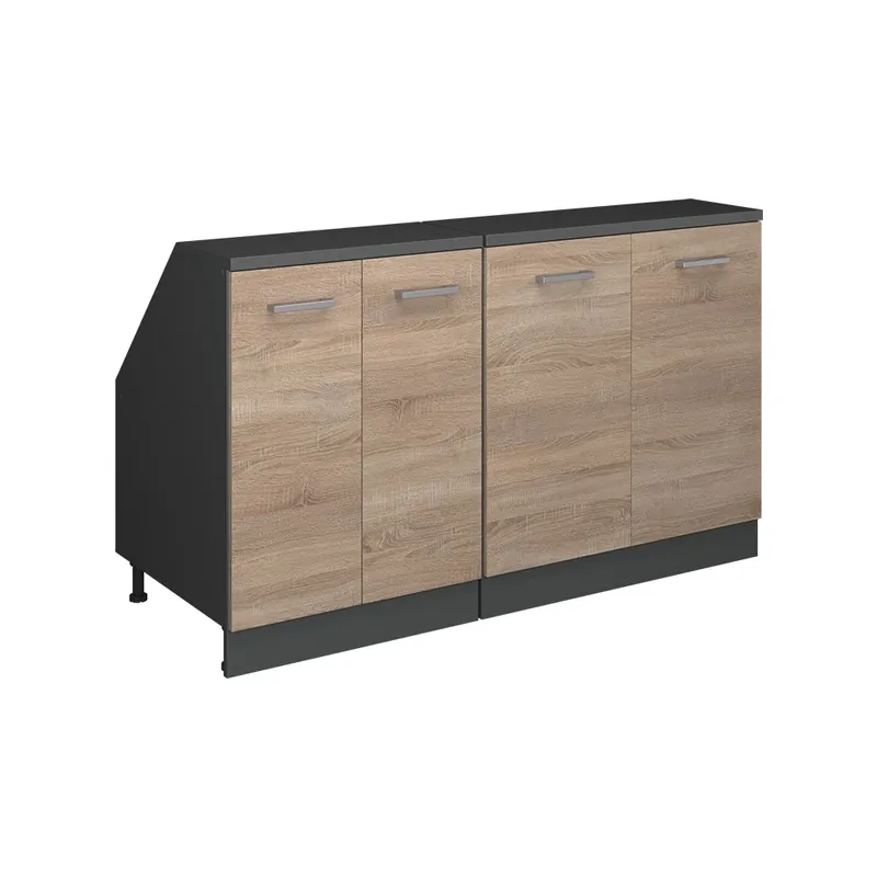 Kuchyňská skříňka pod šikmou střechu R-Line Sonoma 140 cm Sada 2 korpusů skříně hloubka 60 cm Vicco Zlevněný