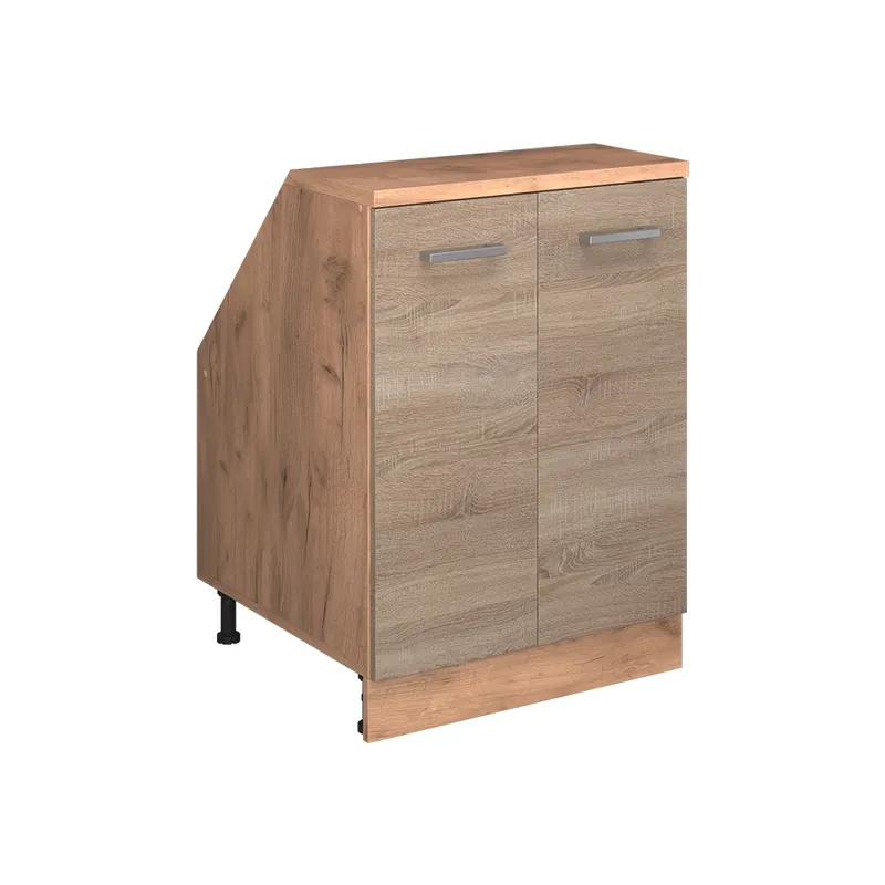 Šikmá skříň Rion Sonoma 60 x 81.6 cm se 2 dveřmi, korpus skříně hloubka 60 cm Vicco Vysoce Kvalitní