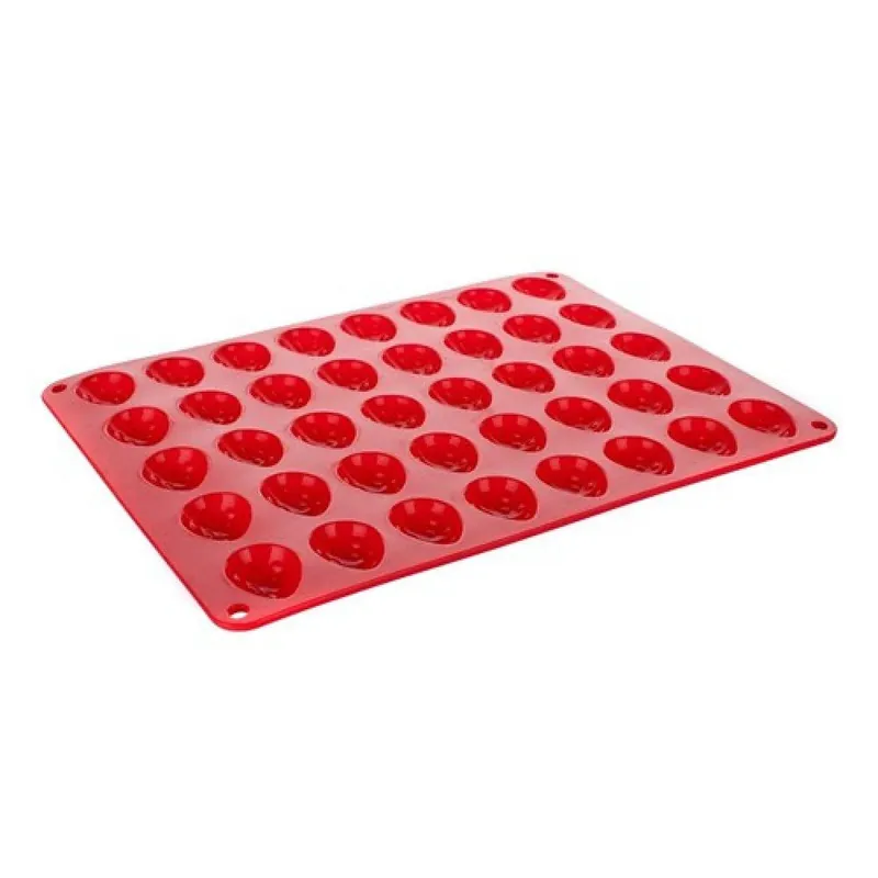 Must-Have Silikonová foma - ořechy 40ks 34x26x1,4 cm, 165 gr CULINARIA red