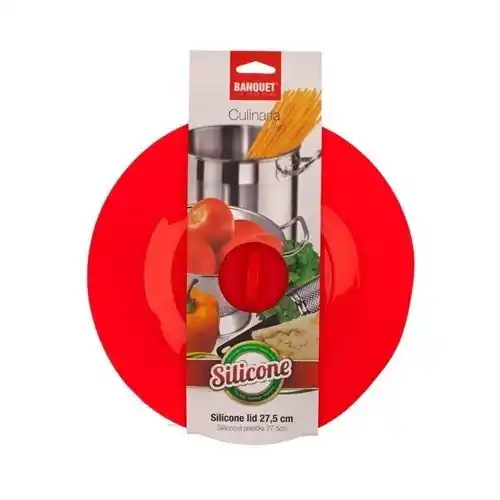 Silikonová poklice 27,5x27,5cm 121g CULINARIA red Super Cena