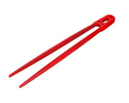Akce Sillikonová pinzeta 30cm Culinaria red