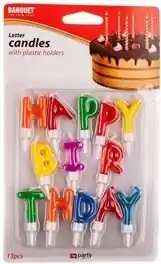 Kup Teď Svíčky Písmena Happy Birthday 13 ks