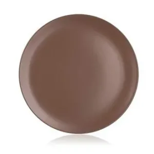 Talíř servírovací HNĚDÝ MAT 32cm Amande Oblíbený