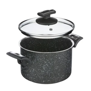 Ihned K Objednání Hrnec Black Granitec s poklicí, průměr 18 cm, objem 3.0 l
