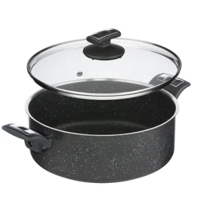 Rendlík Black Granitec s poklicí, průměr 26 cm, objem 4.5 l Expresní Doručení