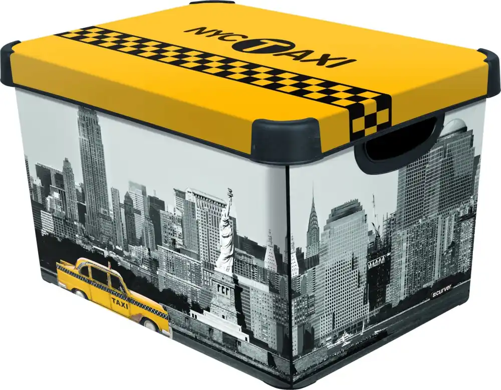Box úložný dekorativní L NEW YORK, CURVER Oblíbený