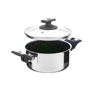 Rendlík Cerammax Pro Comfort s poklicí, průměr 18 cm, objem 2 l, keramický povrch černý granit Hit Sezóny