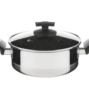 Rendlík Cerammax Pro Comfort s poklicí, průměr 22 cm, objem 3 l, keramický povrch černý granit Cenová Bomba