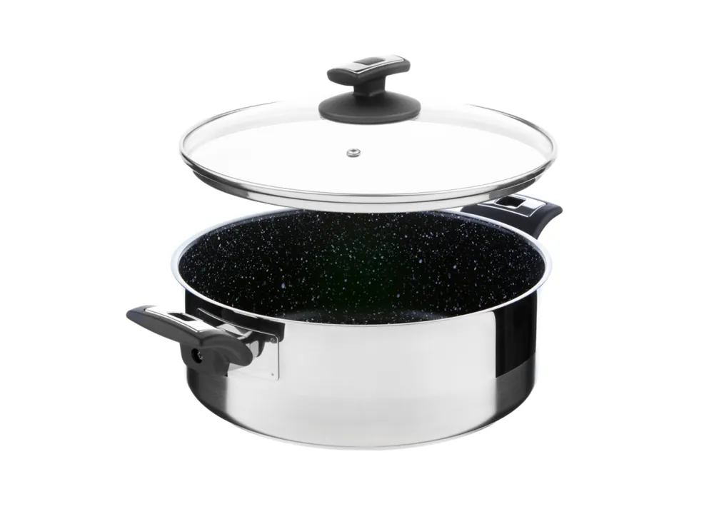 Rendlík Cerammax Pro Comfort s poklicí, průměr 26 cm, objem 4,5 l, keramický povrch černý granit Omezená Nabídka