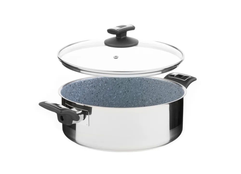 Výhodná Nabídka Rendlík Cerammax Pro Comfort s poklicí, průměr 26 cm, objem 4,5 l, keramický povrch šedý granit