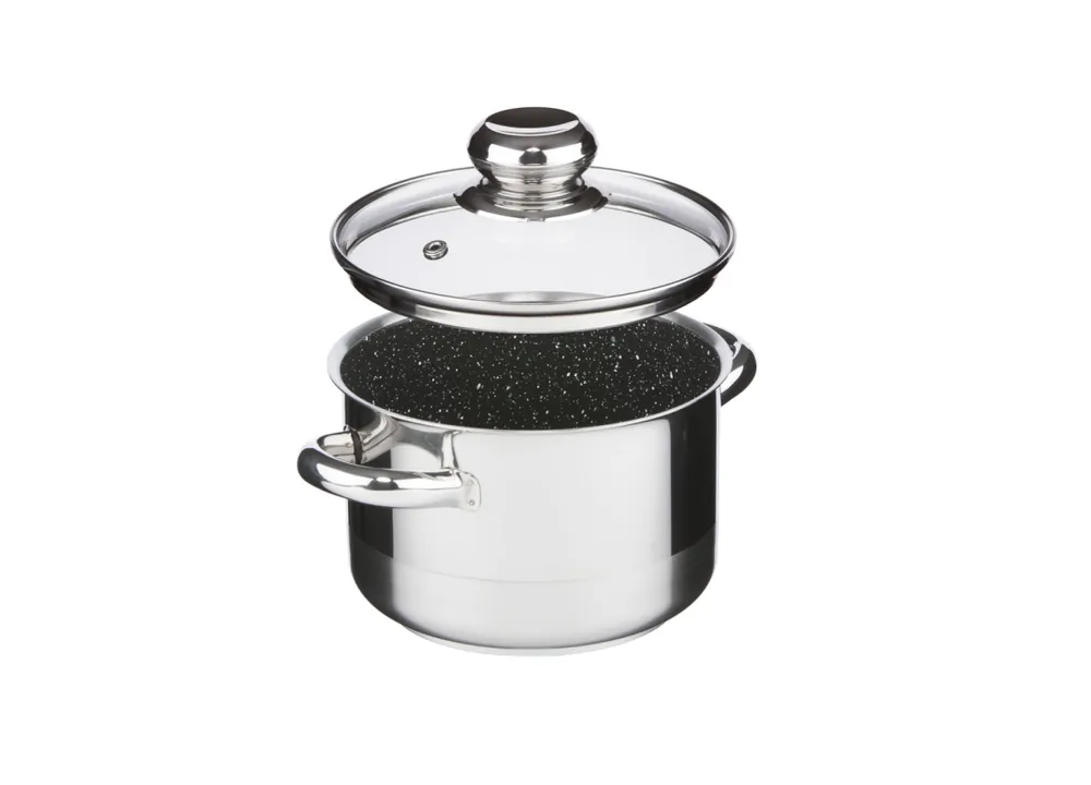 Hrnec Cerammax Pro Standard s poklicí, průměr 15 cm, objem 1.5 l, keramický povrch černý granit Bezpečná Platba