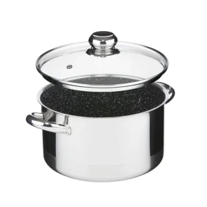 Cenově Výhodný Hrnec Cerammax Pro Standard s poklicí, průměr 22 cm, objem 4.5 l, keramický povrch černý granit
