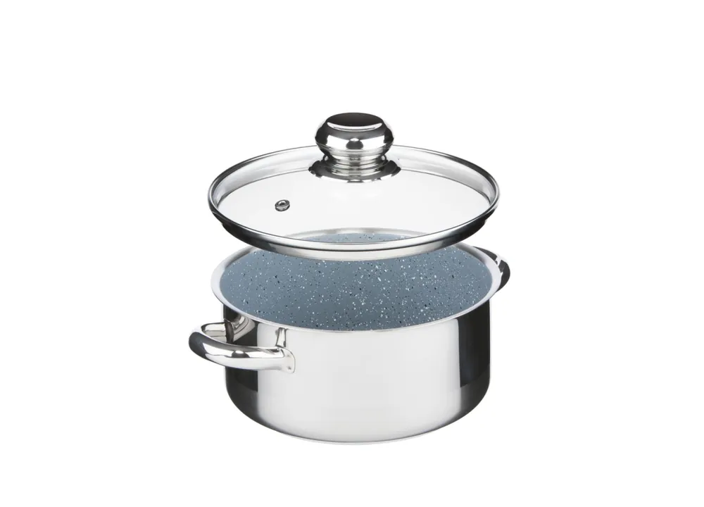 Levný Rendlík Cerammax Pro Standard s poklicí, průměr 18 cm, objem 2.0 l, keramický povrch šedý granit