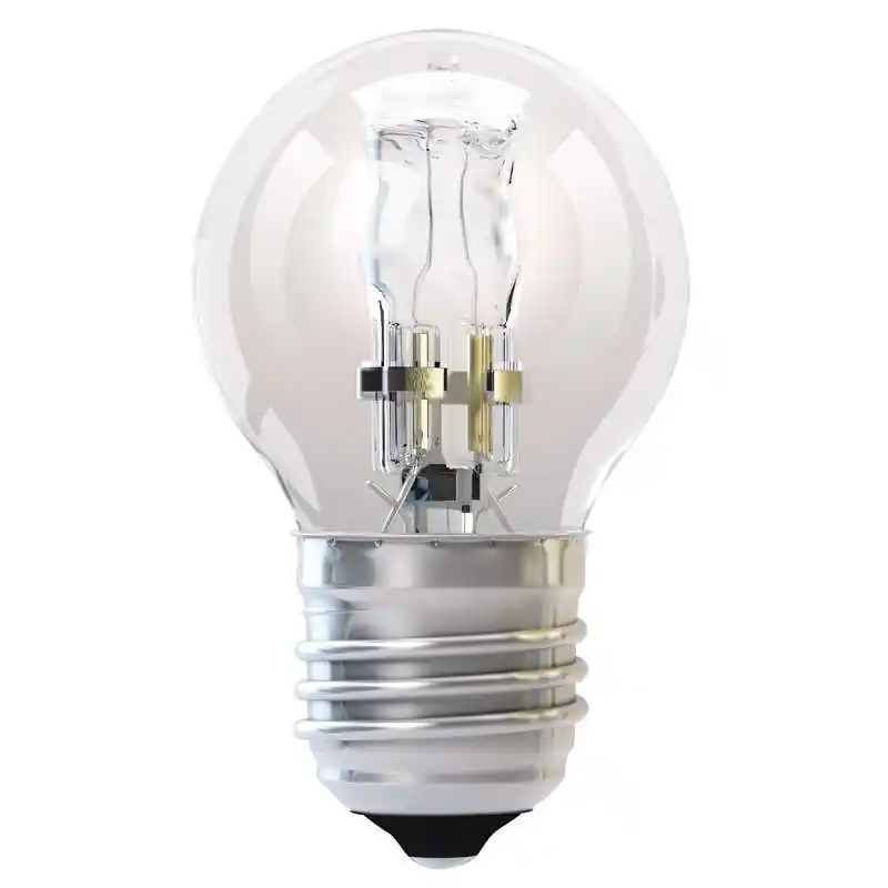 Halogenová žárovka ECO Mini Globe 28W E27 teplá bílá, stmív. Aktuální