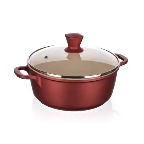 Hrnec s keramickým povrchem GOURMET CERAMIA, 20 x 8,5 cm, 2,4 l, s poklicí Časově Omezené
