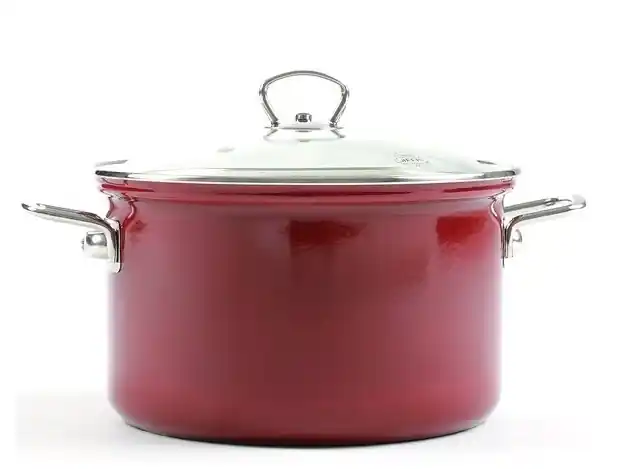 Belis Hrnec smaltovaný se skleněnou poklicí Eco Ceramic 16 cm, 2,1 l Cenová Bomba