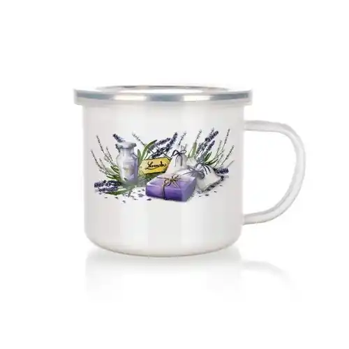 Levný Hrnek smalt. 0,5 L LAVENDER