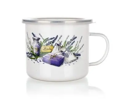 Hrnek smalt. 0,9 L LAVENDER Dokud Zásoby Vydrží