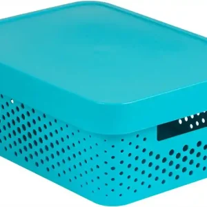 Sleva INFINITY DOTS box 11L - modrý