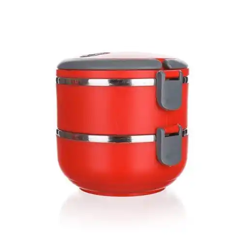 Cenová Bomba Jídlonosič plastový Culinaria Red 1,4 l, 2 díly