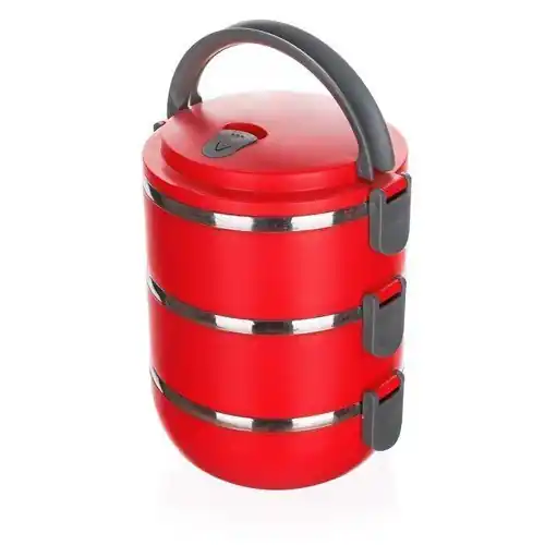 Jídlonosič plastový CULINARIA Red 2,1l, 3 díly, BANQUET Bezpečná Platba