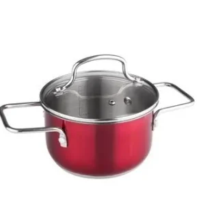 Výhodná Nabídka KASTROL S POKLICÍ NEREZ O16X9,5CM ; 1,9L ; ČERVENÁ - JOLI