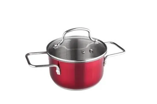 Výhodná Nabídka KASTROL S POKLICÍ NEREZ O16X9,5CM ; 1,9L ; ČERVENÁ - JOLI