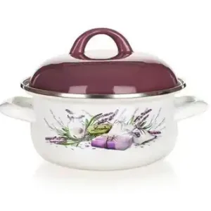 Novinka Kastrol smaltovaný 16 cm LAVENDER