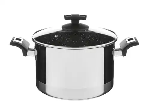 Akce Hrnec Cerammax Pro Comfort s poklicí, průměr 22 cm, objem 5,5 l, keramický povrch černý granit