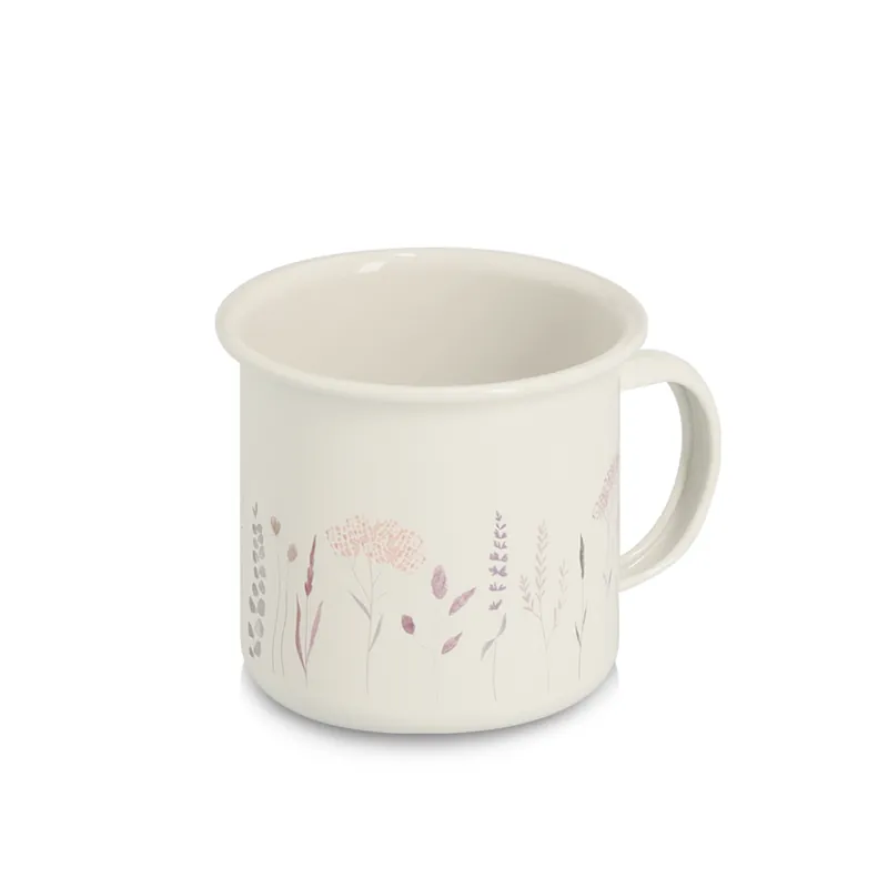 ZELLER Kovový hrnek motiv Květiny 320ml, 9x8cm Zlevněný