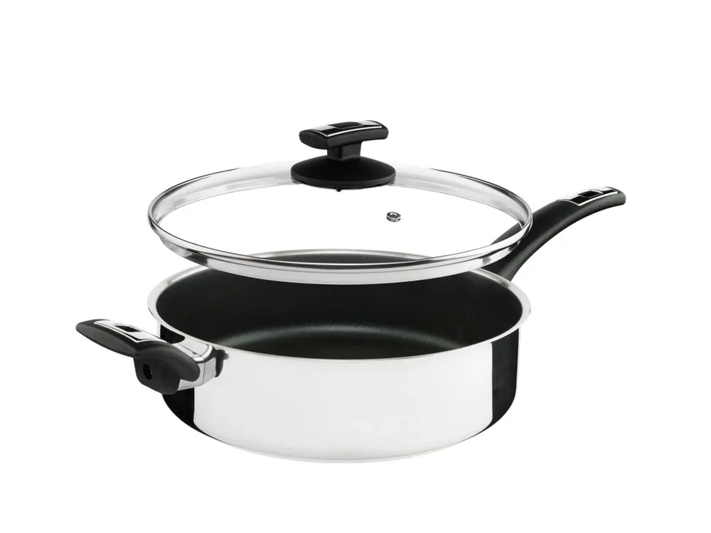 Nová Kolekce KOLIMAX Pánev FLONAX STANDARD 26 cm s rukojetí a úchytem, se skl. poklicí, vysoká, černá