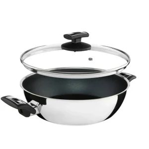 Přímo Od Výrobce KOLIMAX Pánev FLONAX COMFORT 26 cm s úchyty, se skleněnou poklicí, vysoká, černá