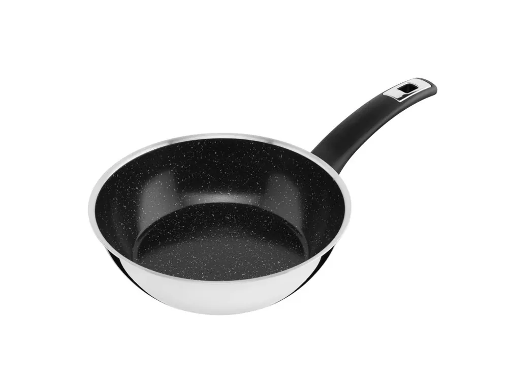 Vysoce Kvalitní KOLIMAX Pánev CERAMMAX PRO COMFORT 22 cm s rukojetí, vysoká, černý GRANIT