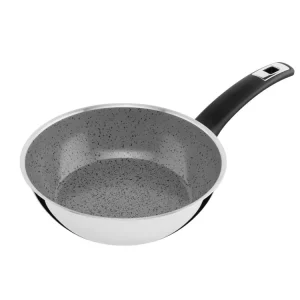KOLIMAX Pánev CERAMMAX PRO COMFORT 22 cm s rukojetí, vysoká, šedý GRANIT Vrácení Zdarma