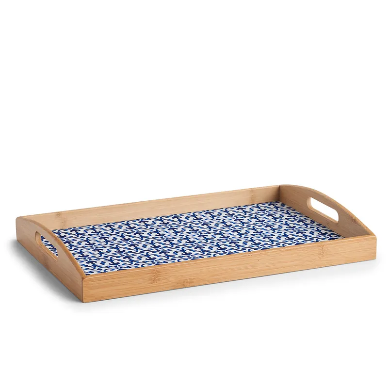 Nová Kolekce ZELLER Servírovací podnos motiv Maroko, bambus 44x30x5,5