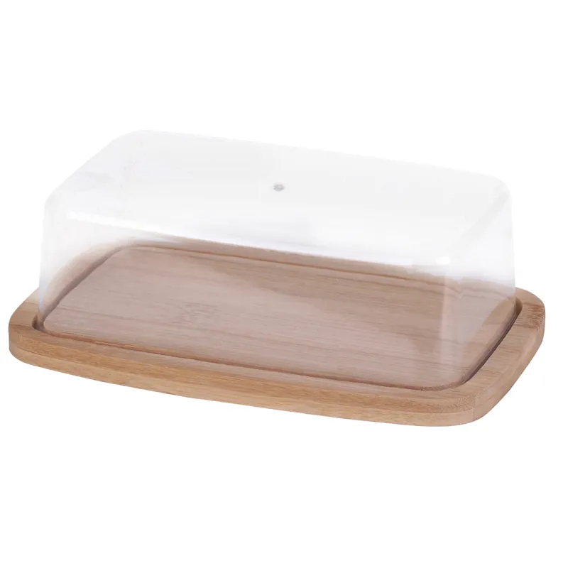 Pouze Dnes DOCHTMANN Dóza na máslo bambus, plast 19x6x12,5cm