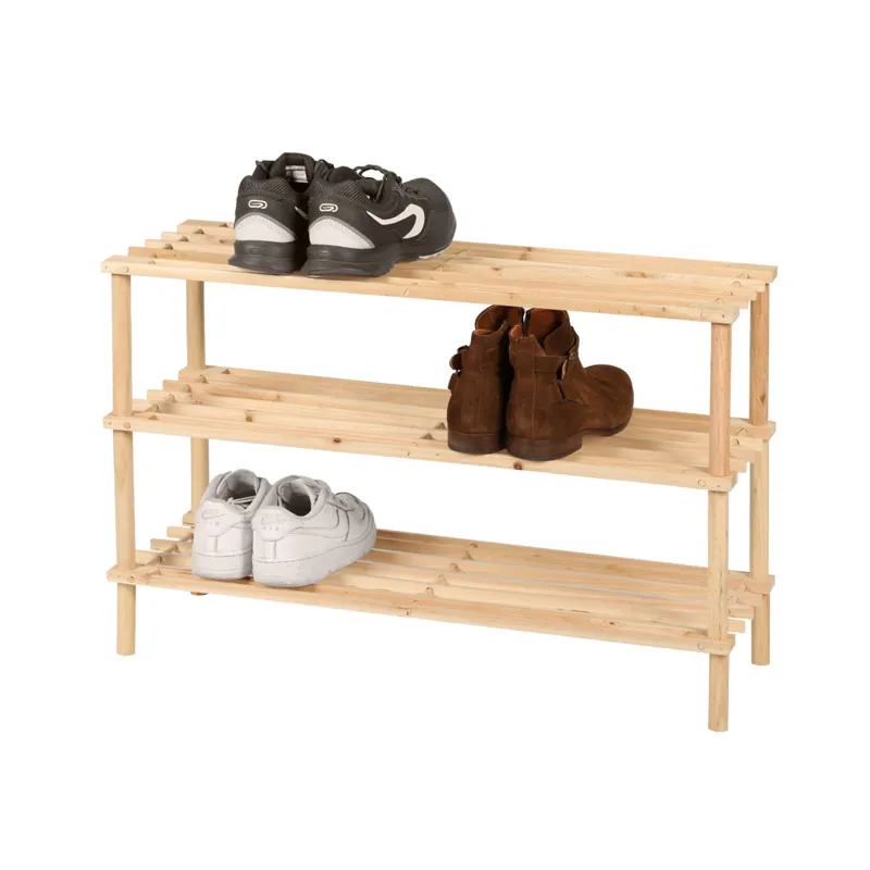 DOCHTMANN Botník se 3 policemi dřevěný 73,5x48,5x26cm Poslední Šance